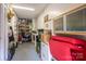A clean garage with storage cabinets and shelves providing ample space for tools and household items at 1136 S Edgemont Ave, Gastonia, NC 28054