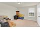 Neutral bedroom with carpet flooring, natural light, and space for personalization at 12217 Dearview Ln, Charlotte, NC 28269