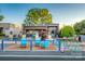 Cozy Brazwells Premium Pub with blue rocking chair seating at 1227 Seneca Pl, Charlotte, NC 28210