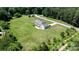 Beautiful aerial view of a single-story home on an expansive, grassy lot at 125 Carter Ln, Statesville, NC 28625