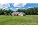 Aerial shot showing the house and back yard at 125 Carter Ln, Statesville, NC 28625