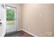 Clean entryway with a white door and neutral wall paint at 125 Carter Ln, Statesville, NC 28625