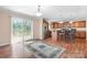 Bright, airy kitchen and dining area with direct access to the backyard at 125 Carter Ln, Statesville, NC 28625