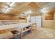 Garage/Workshop with work table and peg board for tool storage at 1295 Patterson St, China Grove, NC 28023