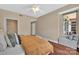 Comfortable bedroom features an attached walk-in closet and a window with an upholstered window seat at 1315 East Blvd # 410, Charlotte, NC 28203