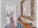 Charming entryway with hardwood floors and stylish decor at 1315 East Blvd # 410, Charlotte, NC 28203