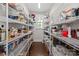 Walk-in pantry with ample shelving space for organized storage at 136 Preston Rd, Mooresville, NC 28117