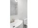 Modern bathroom with a sleek vanity, new toilet, and a stylish tiled shower at 1408 Delview Rd, Cherryville, NC 28021