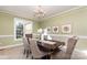 Elegant dining room features a large window, classic decor, and seating for six at 150 Northchase Dr, Concord, NC 28027