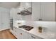 Well-equipped kitchen with stainless steel appliances, white cabinetry, and quartz countertops at 15927 Vale Ridge Dr, Charlotte, NC 28278
