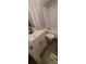 Bathroom featuring a vanity with storage and a shower at 181 Trivette Rd, Harmony, NC 28634