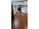 Modern kitchen with white cabinetry, stainless steel appliances, and stylish backsplash at 181 Trivette Rd, Harmony, NC 28634