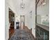 Inviting foyer with hardwood floors and a view of the light-filled interior at 1915 Winthrop Ave, Charlotte, NC 28203