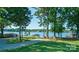 Picturesque lake view from the yard at 20840 Sierra Vista Dr, Cornelius, NC 28031