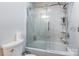 Bright bathroom with glass shower at 211 E Mcneely Ave, Mooresville, NC 28115