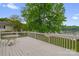 Relax on the back deck of this home with views of the lovely lake at 235 Pebble Point Rd, Salisbury, NC 28146