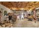 Unfinished basement providing ample storage space with exposed ceiling and concrete block walls at 235 Pebble Point Rd, Salisbury, NC 28146