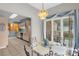 Bright dining area with a decorative chandelier at 235 Pebble Point Rd, Salisbury, NC 28146