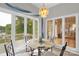 Charming dining area with natural light and views of the lake at 235 Pebble Point Rd, Salisbury, NC 28146