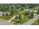 Beautiful aerial view of a well-manicured neighborhood with lush green lawns and mature trees at 335 Wintergreen Ct, Kings Mountain, NC 28086
