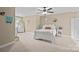 Comfortable bedroom features neutral tones, a ceiling fan, and ample space for furnishings at 335 Wintergreen Ct, Kings Mountain, NC 28086