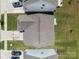 Aerial view of a home showcasing the roof, driveway, and surrounding landscaping at 3643 Slider Ter, Lancaster, SC 29720