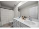 Bright bathroom featuring a double vanity, modern fixtures, and neutral tones at 3643 Slider Ter, Lancaster, SC 29720