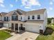 Charming two-story home with brick and siding, a covered porch, and an attached two-car garage at 3643 Slider Ter, Lancaster, SC 29720