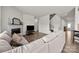 Spacious living room with wood floors, a fireplace, and stairs to the next level at 3643 Slider Ter, Lancaster, SC 29720