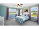 Bright bedroom with scenic views and soft carpet at 3707 Seagrave Farm Rd, Concord, NC 28025