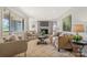 Comfortable living room with a brick fireplace, area rug, and designer furnishings at 4566 Fork Rd, Norwood, NC 28128