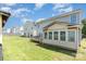 Backyard with deck and sunroom at 5141 Grays Ridge Dr, Charlotte, NC 28269