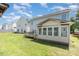 Backyard with deck and sunroom at 5141 Grays Ridge Dr, Charlotte, NC 28269