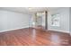 Large main bedroom boasts wood floors, natural light, and closet space at 5141 Grays Ridge Dr, Charlotte, NC 28269