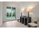 Light-filled entryway with sliding glass doors to the backyard patio and modern decor at 536 Hillside Ave, Charlotte, NC 28209