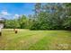 Picture of a green backyard covered in grass and surrounded by tall trees at 5678 Cedar Run Dr, Denver, NC 28037