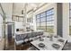 Modern kitchen featuring a large island with seating, stainless steel appliances, and a large window at 715 N Graham St # 603, Charlotte, NC 28202