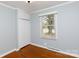 Bedroom featuring a window, closet and hardwood floors at 723 Rabun Ln, Rock Hill, SC 29730