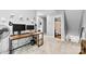 Office space providing multiple computer setups and access to a full bathroom at 7321 Mapleridge Dr, Charlotte, NC 28210