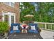 Relaxing outdoor deck featuring comfortable seating with beautiful views at 7501 Cleyera Cir, Waxhaw, NC 28173