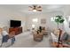 Inviting living room with cozy furniture, decor, and ample natural light at 7507 Meadowgate Ln, Waxhaw, NC 28173