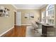 Bright home office with hardwood floors, and a large window for natural light at 10616 Back Ridge Rd, Charlotte, NC 28277