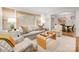 Cozy living room featuring neutral-toned furniture, stylish decor, and natural light through woven shades at 1300 Rutledge Ave, Charlotte, NC 28211