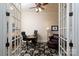 Home office with hardwood floors, ceiling fan, and plenty of natural light at 154 Patterson'S Bridge None, New London, NC 28127