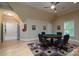 A spacious game room with a poker table and a doorway to another room at 154 Patterson'S Bridge None, New London, NC 28127
