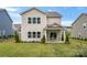 Inviting backyard with lush lawn, charming patio area, and meticulously maintained landscaping at 1918 Thoreau Way, York, SC 29745