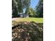 Expansive backyard, complemented by lush trees and a detached garage at 203 Blanche Ave, Belmont, NC 28012
