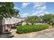 Charming townhomes with manicured landscaping and a glimpse of the cityscape in the background at 216 S Clarkson St # E, Charlotte, NC 28202