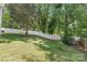 Private backyard with lush green grass and a tall white fence, creating a serene outdoor space at 219 Lee St, Fort Mill, SC 29715