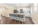 Spacious kitchen with an island, stainless steel appliances, barstool seating and open concept layout at 219 Lee St, Fort Mill, SC 29715